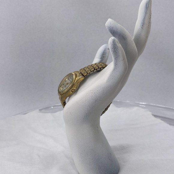 Milan Date Watch Base Metal Bezel Stainless Steel Back Stretch Band - Picture 4 of 6